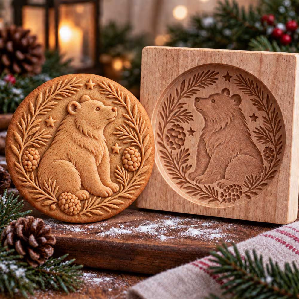 🌲🦊 Woodland Animal Cookie Mold