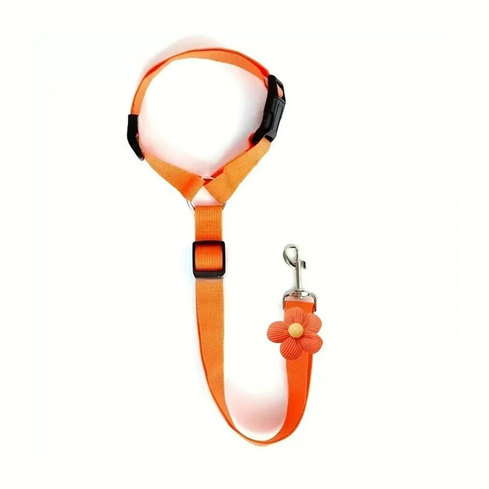 2-in-1 Dog Car Seat Belt & Walking Leash