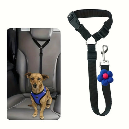 2-in-1 Dog Car Seat Belt & Walking Leash