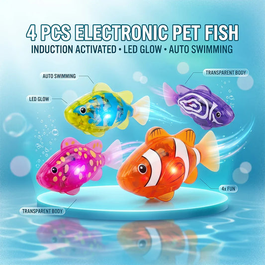LED Auto Swimming Electronic Pet Fish Bath Toy