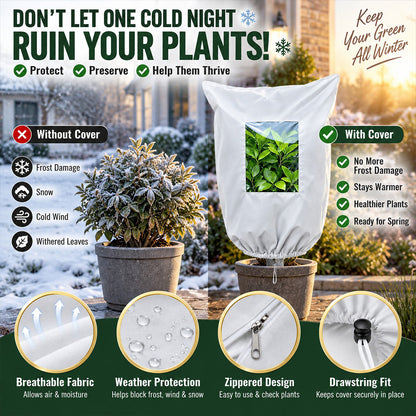❄️ Frost Protection Plant Cover – Reusable & Breathable