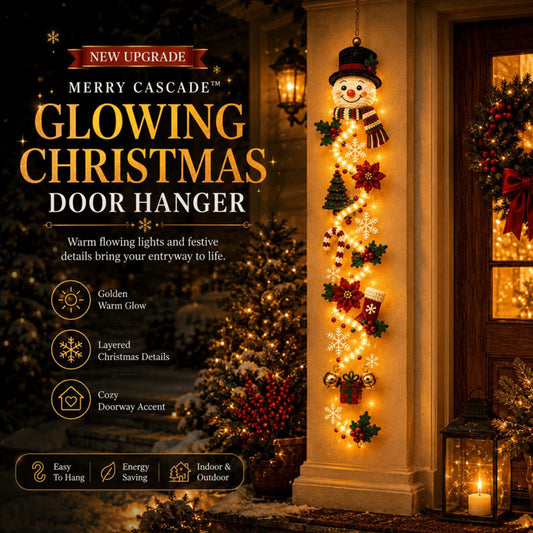 🎄 Lighted Christmas Door Hanger