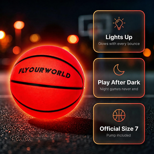 LED Glow Basketball – Official Size Light-Up Basketball for Night Games