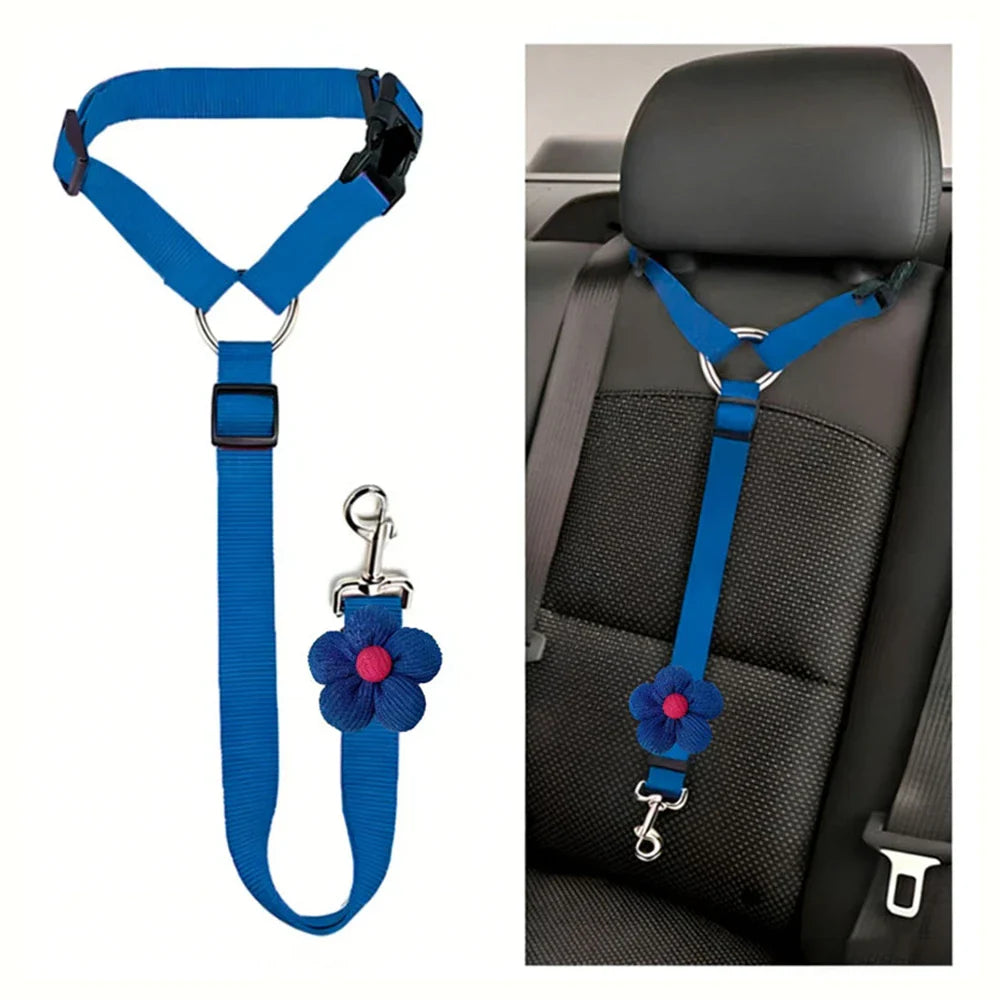 2-in-1 Dog Car Seat Belt & Walking Leash