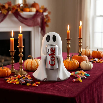 Halloween Ghost Home Decor – Cute Spooky Ghost Figurine for Tabletop, Shelf & Fireplace