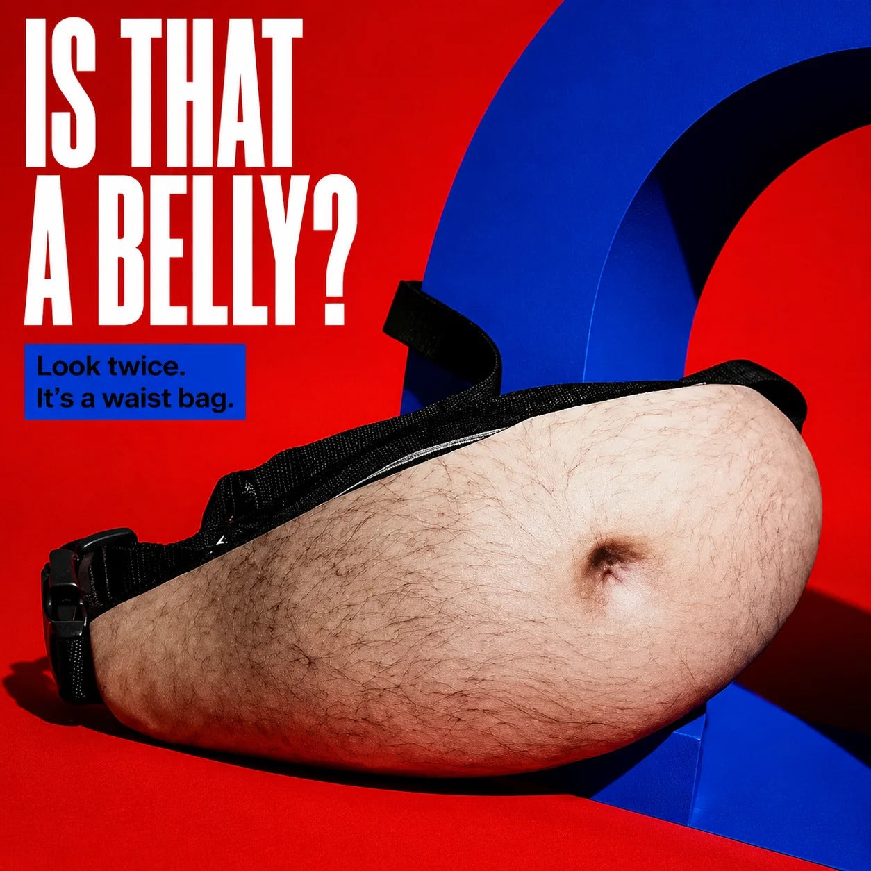 🎒Ultra-Realistic Beer Belly Fanny Pack - Funny Dad Bod Waist Bag