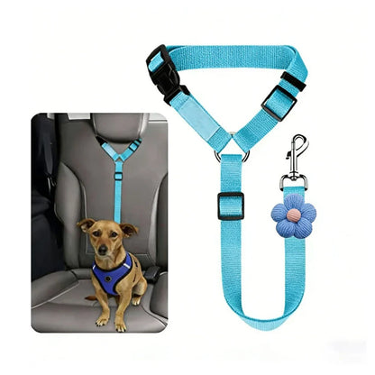 2-in-1 Dog Car Seat Belt & Walking Leash