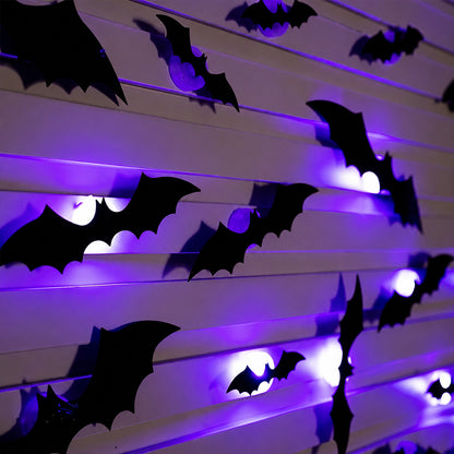 Spooky Halloween Bat Lights – 24-Pc LED Set
