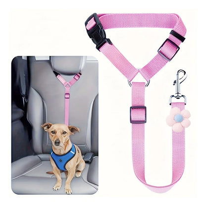 2-in-1 Dog Car Seat Belt & Walking Leash