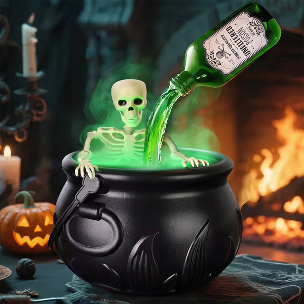 Cursed Witch’s Brew Cauldron – Halloween Spooky Decoration