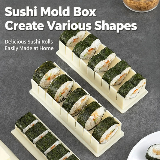 🍣 DIY Sushi Maker Mold | HIPS Non-Stick Sushi Rolling Tool with Cutting Groove