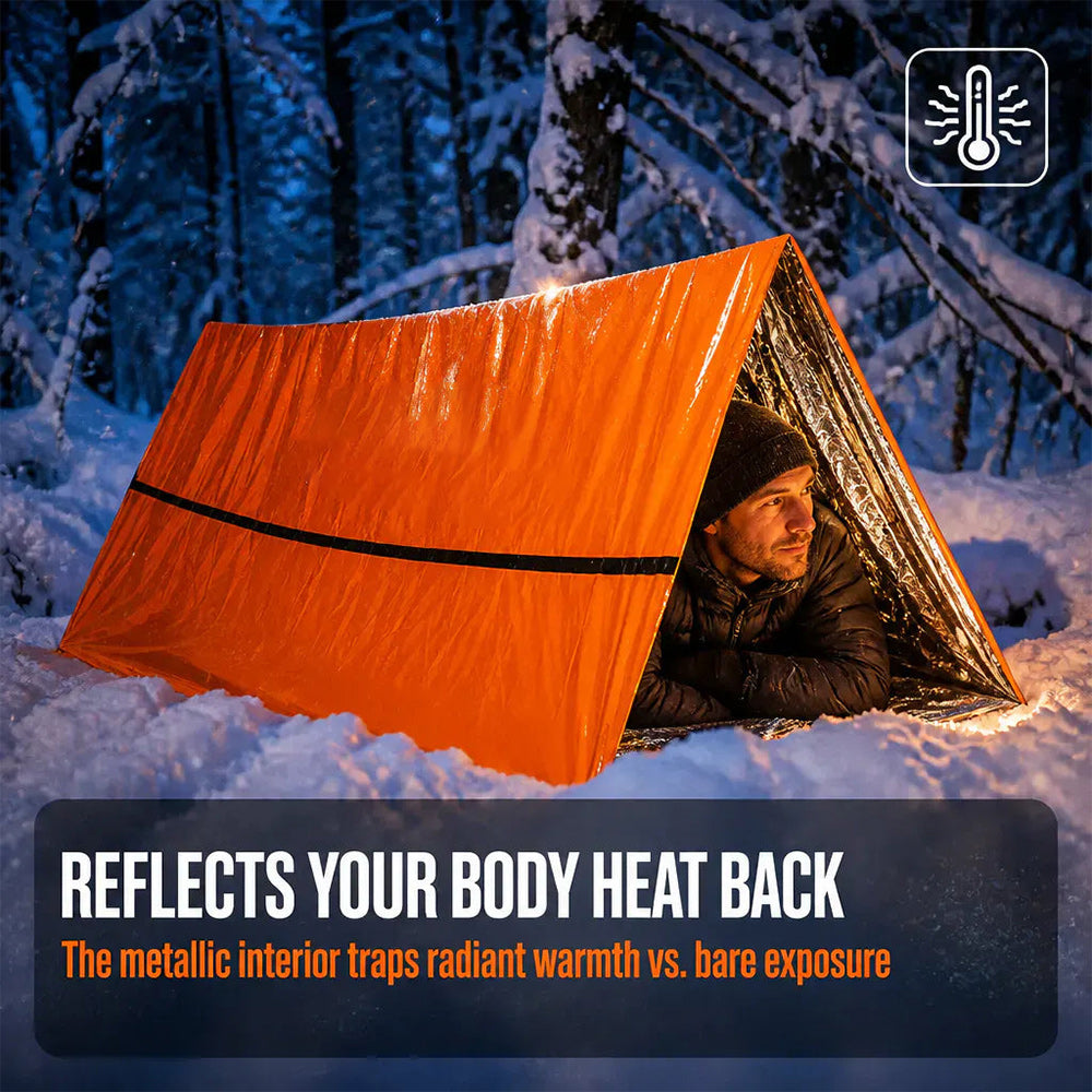 QuickShelter - 2 Person Emergency Tent ⚠️🏕️