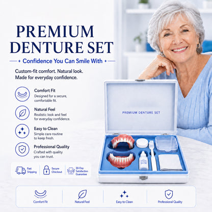 🦷 Comfort-Fit Dentures – Natural-Looking Smile for Everyday Wear