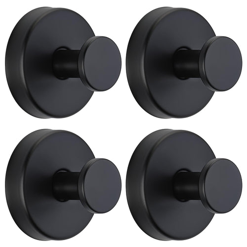 4pcs No-Drill Suction Cup Hooks for Bathroom & Kitchen, Holds Towels, Robes, Loofah on Glass & Mirror
