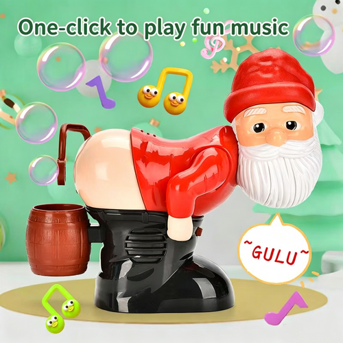 🎅 Bubble Blowing Santa – Musical & Light-Up Automatic Bubble Machine for Kids