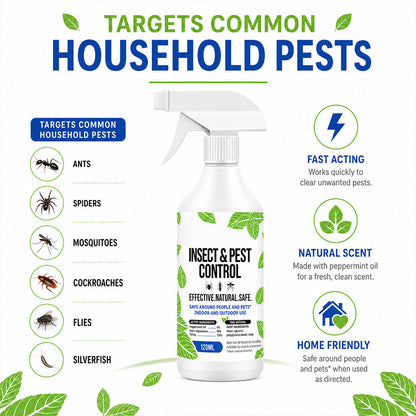 Natural Peppermint Oil Bug Spray, Indoor & Outdoor Use