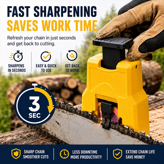 Portable Chainsaw Sharpener – Fast, Power-Free Sharpening