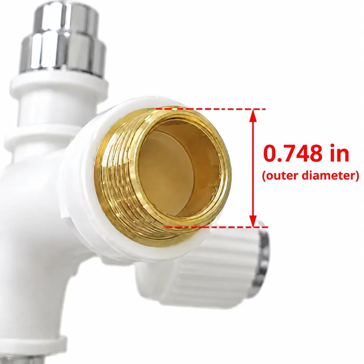 🚰 Dual-Outlet Washing Machine Faucet – 1-In-2-Out Water Splitter