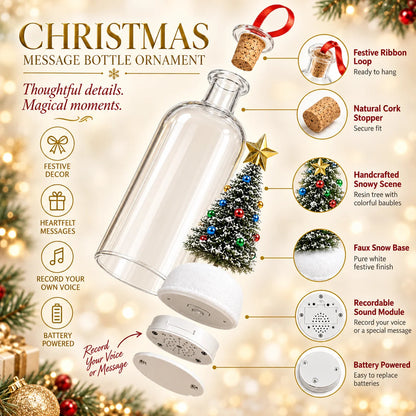 🎄 The Christmas Keepsake Bottle | Festive Holiday Decor & Heartfelt Gift