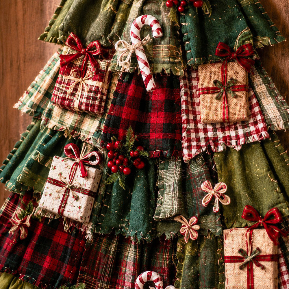 🎄DIY Oversized Patchwork Christmas Tree Door Hanging Kit