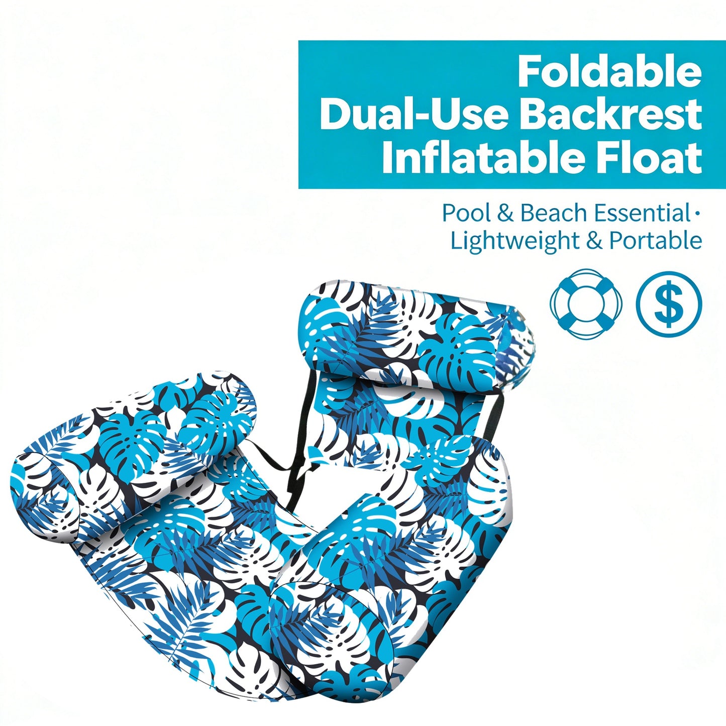 Inflatable Pool Lounge Chairs – Free Pump Included