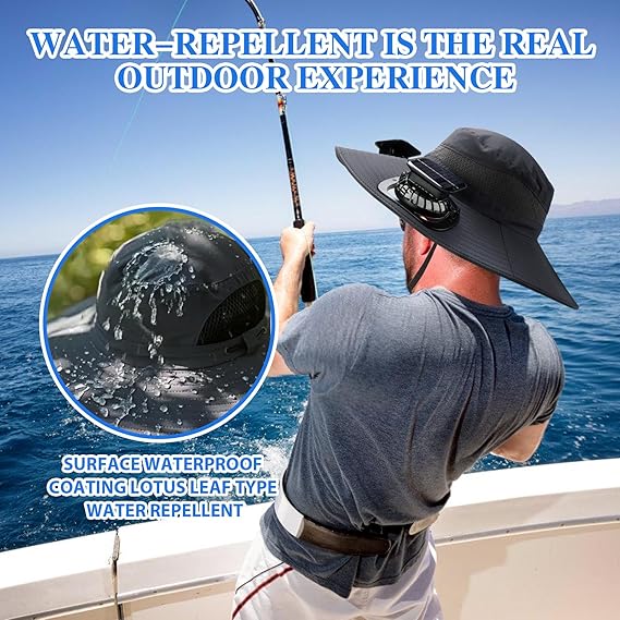 2026 New Ultralight Solar Fan Sun HatLighter Than a Baseball!