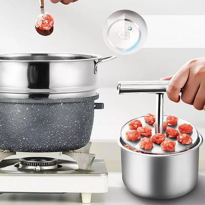 Kitchen Stainless Steel Meatball Mould 🥩✨