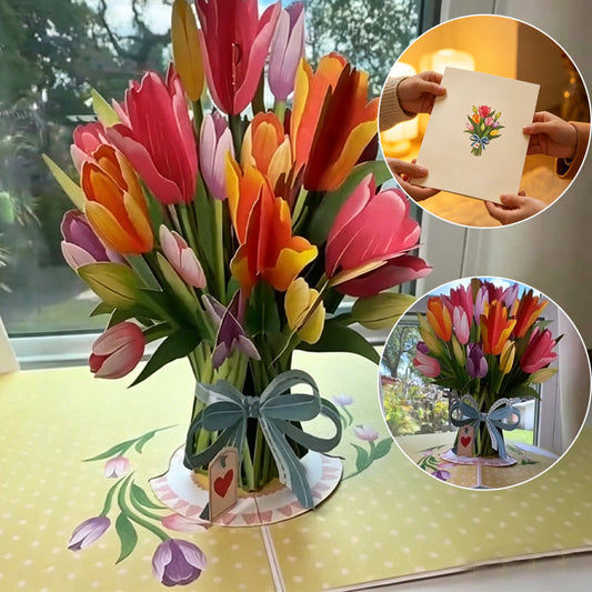 Tulip Flower Pop-up Greeting Card