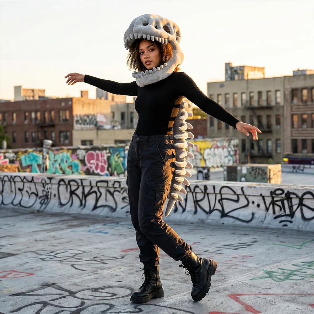 🦕 3D Dinosaur Costume – Soft & Wearable