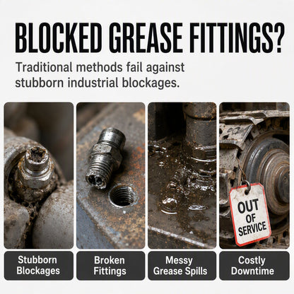 🔧 Heavy Duty Grease Fitting Cleaner Tool