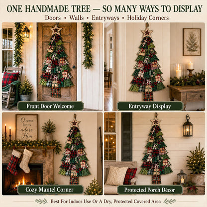 🎄DIY Oversized Patchwork Christmas Tree Door Hanging Kit