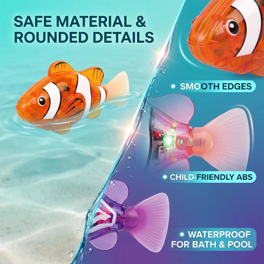 LED Auto Swimming Electronic Pet Fish Bath Toy