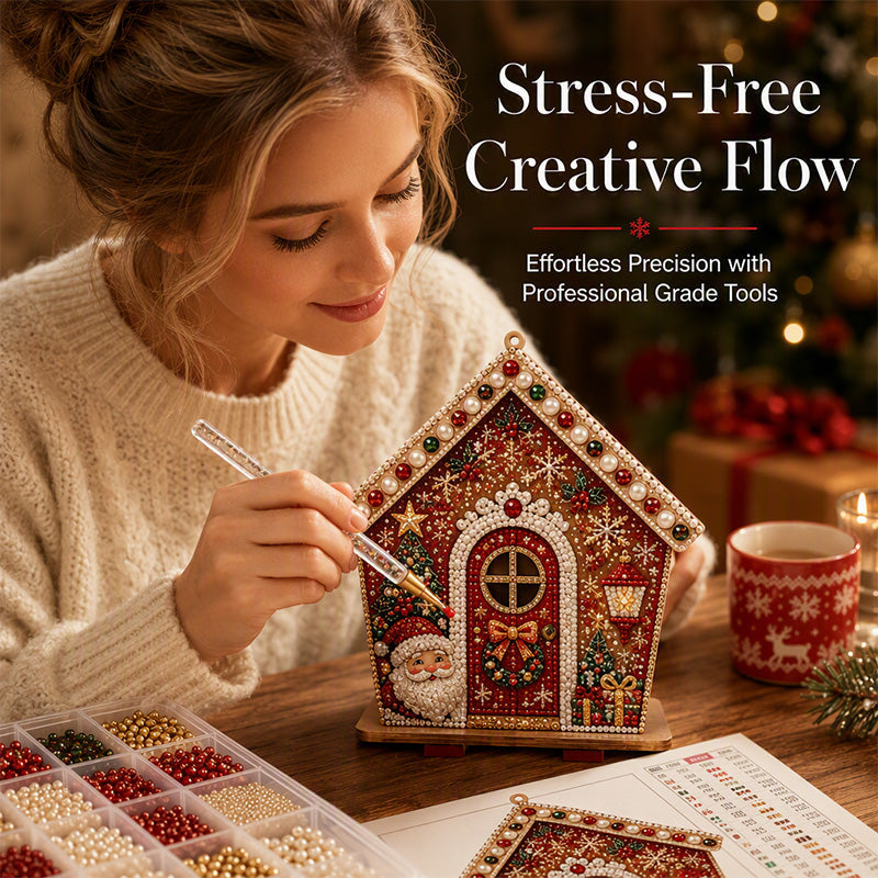 🎄✨DIY 3D Pearl Christmas Art Kit – Handmade Festive Decoration