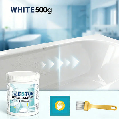 🥳Hot Sale Tile Tub Refinishing Paint Kit Covers Stains Cracks Easy DIY