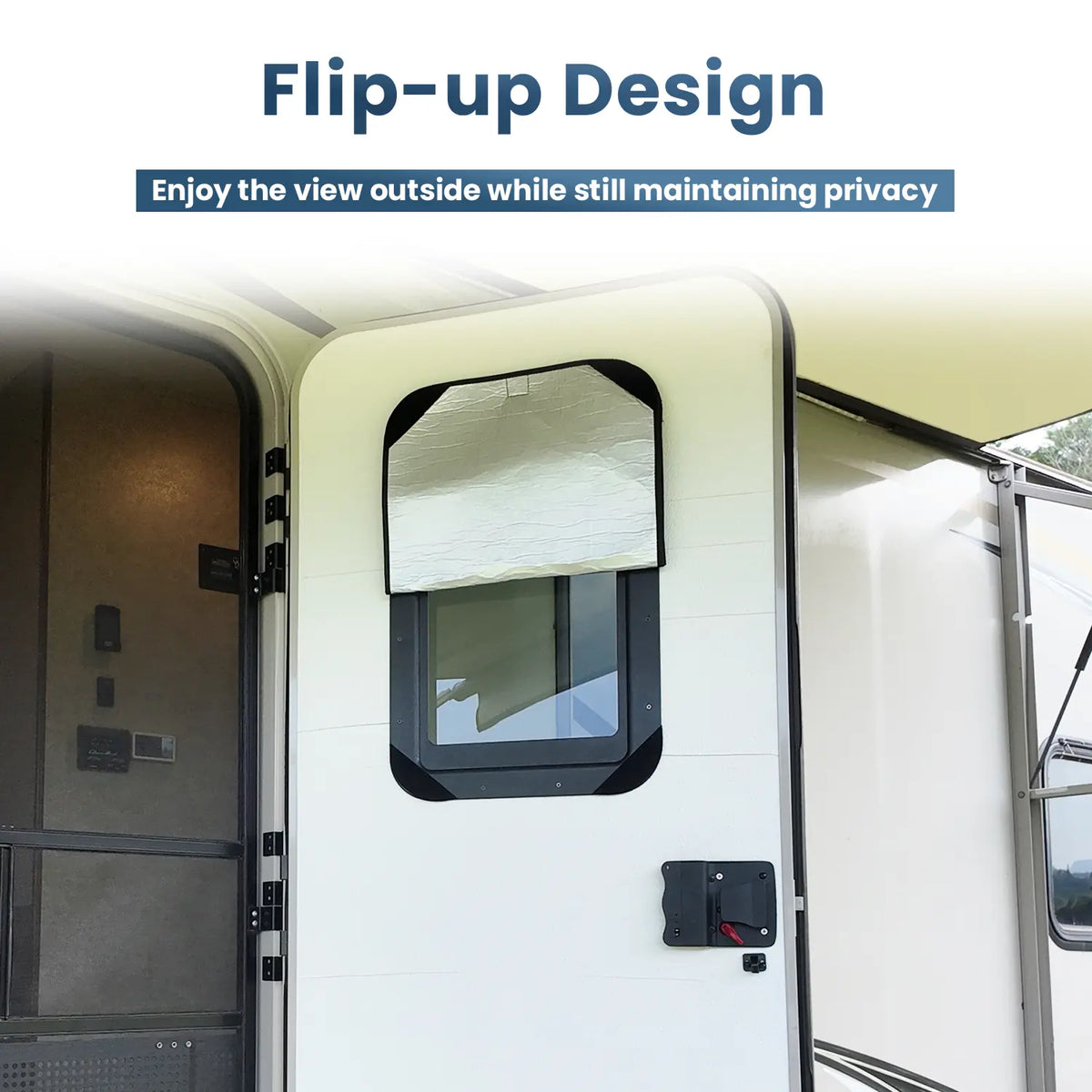 🚐 RV Blackout Window Shade – Insulated Privacy Cover