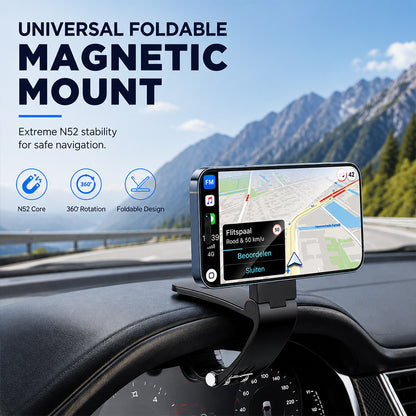 360° Adjustable Magnetic Folding Car Phone Mount