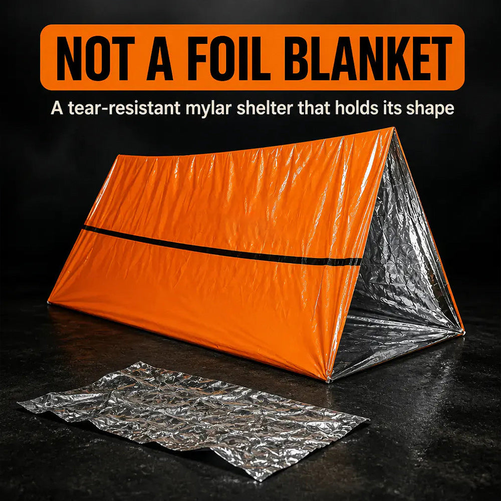 QuickShelter - 2 Person Emergency Tent ⚠️🏕️