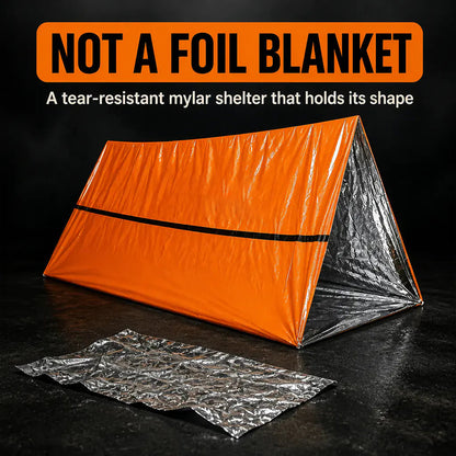 QuickShelter - 2 Person Emergency Tent ⚠️🏕️