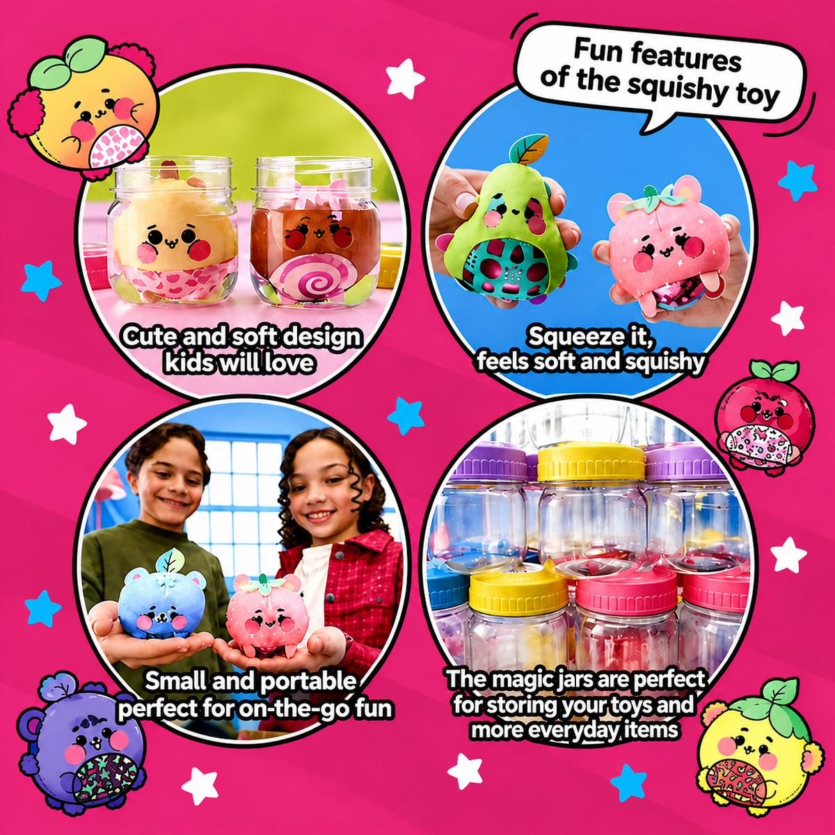 Surprise Reveal Squishy Characters – 16 Random Styles 🎁✨
