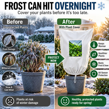 ❄️ Frost Protection Plant Cover – Reusable & Breathable