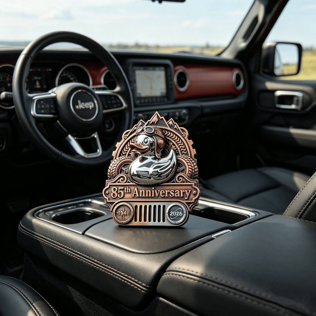 🚗🦆 Cute Rubber Duck Car Badge – Fun & Adorable Car Decoration ✨