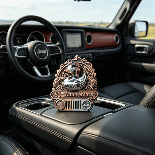 🚗🦆 Cute Rubber Duck Car Badge – Fun & Adorable Car Decoration ✨
