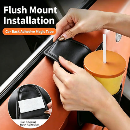 🚗 Leather Car Door Storage Organizer – Space-Saving Pocket for Phones, Keys & Daily Essentials