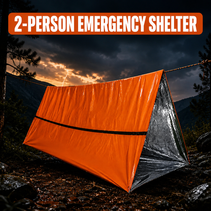 QuickShelter - 2 Person Emergency Tent ⚠️🏕️