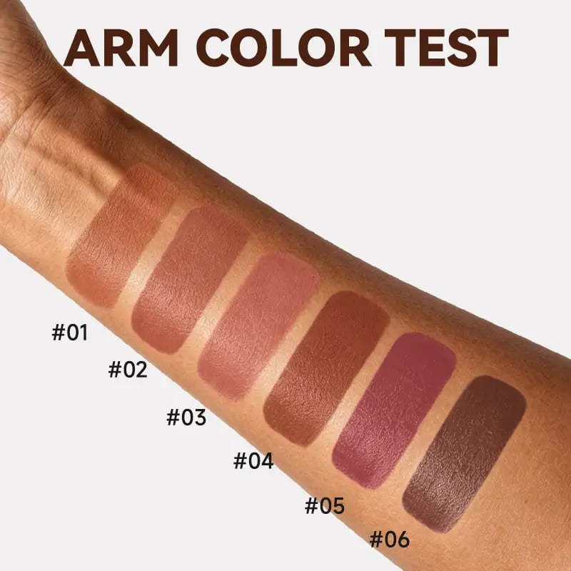 6pcs/set Long-lasting Matte Brown Lipstick 💄