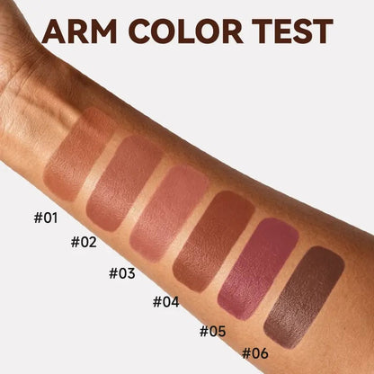 6pcs/set Long-lasting Matte Brown Lipstick 💄