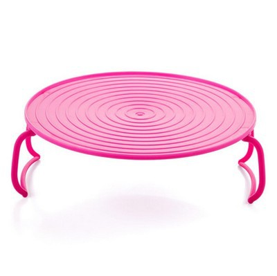 Microwave Plate Stacker, Plastic Splatter Cover Tray with Foldable Handles for Plates & Bowls🍽️