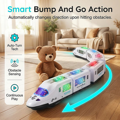 Electric Bullet Train Toy with Lights & Music