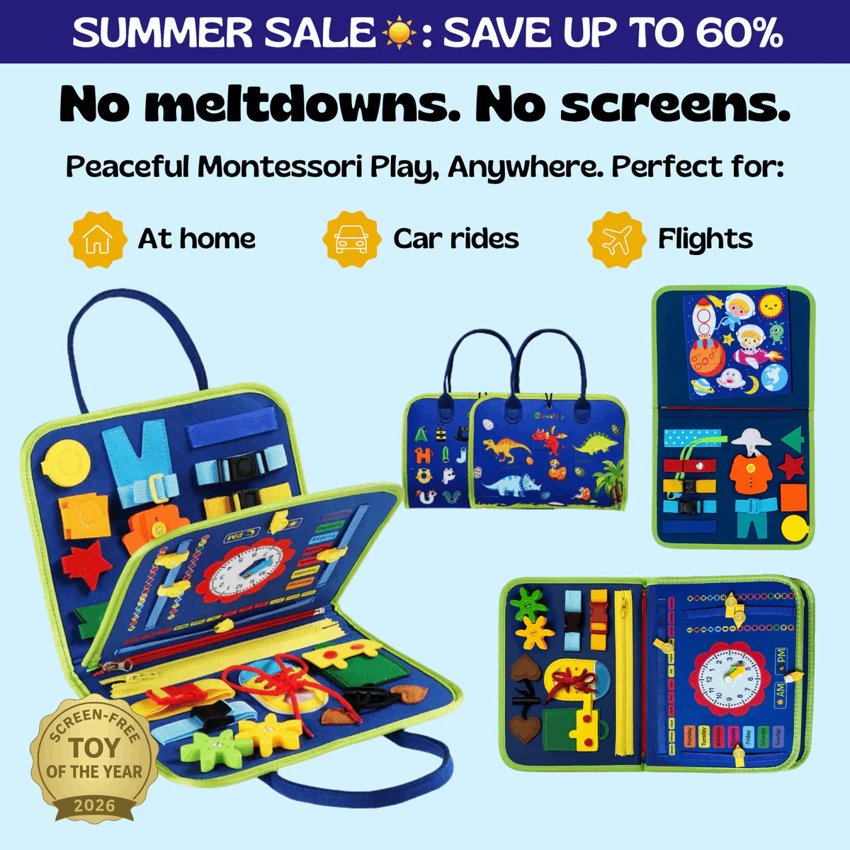 Montessori Tactile Activity Panel