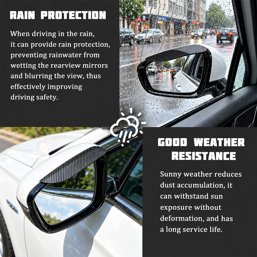 🚗 Rainproof Car Mirror Shield – Clearer Vision in Rainy Weather